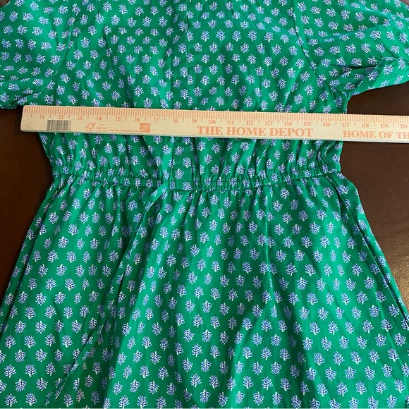 J. Crew factory Collared short-sleeve tie-waist mini dress Vintage Kelly White 8 - Picture 8 of 9